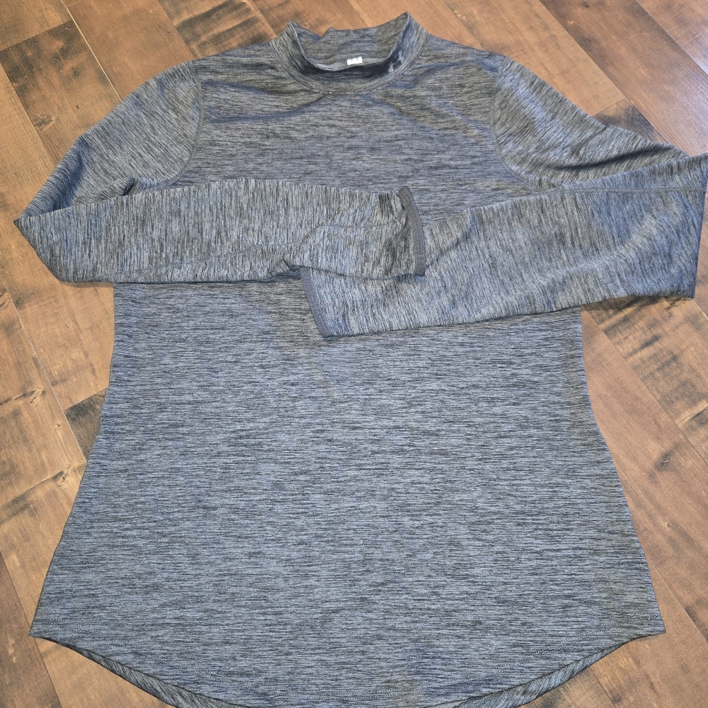 Under Armour ColdGear Fitted Shirt Large [Heatheres Gray] Thermal Baselayer